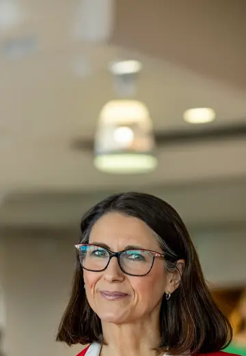 Woman smiling